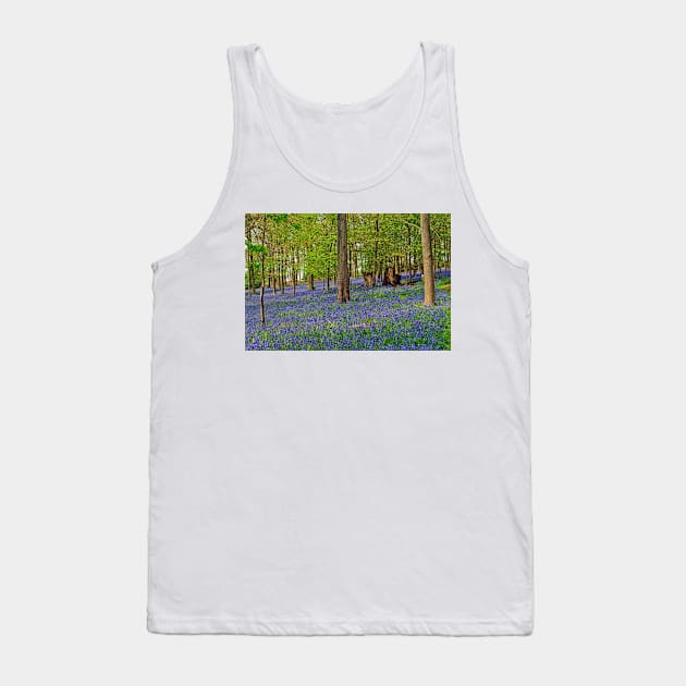 Bluebells Bluebell Woods Greys Court Oxfordshire UK Tank Top by AndyEvansPhotos